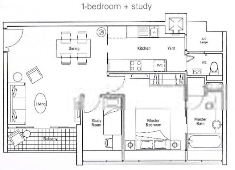 1 Bed Apartment (Condo) for Rent in  Novena Suites - Image 1